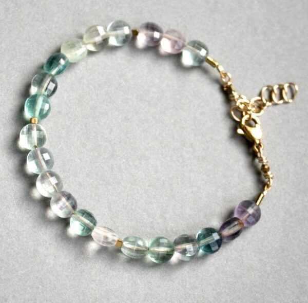 Fluorite Taille Rondelle à facettes