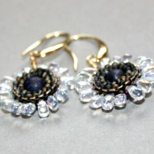 Fleur Coeur Bleu / Irisé